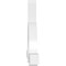Ekena Millwork Ericson Architectural Grade PVC Gable Bracket, 108"W x 45"H x 6"D x 6"F, 10/12 Pitch GBP108X45X0606ERI00 - alternate 3